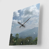 Aangepaste wandklok (voeg uw eigen foto en/of teks (Hoek)