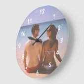 Aangepaste wandklok (voeg uw eigen foto en/of teks (Hoek)