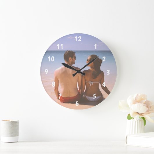 Aangepaste wandklok (voeg uw eigen foto en/of teks (Huis)