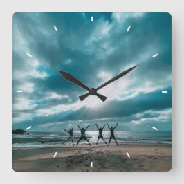 Aangepaste wandklok (voeg uw eigen foto en/of teks