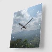 Aangepaste wandklok (voeg uw eigen foto en/of teks (Hoek)