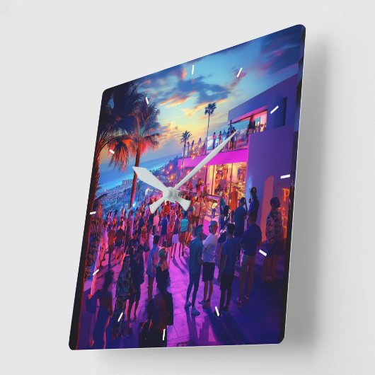 Aangepaste wandklok Voeg uw eigen fotosjabloon toe