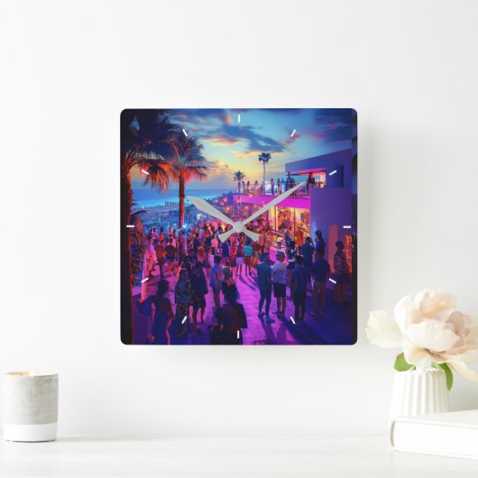 Aangepaste wandklok Voeg uw eigen fotosjabloon toe (Huis)