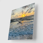 Aangepaste wandklok Voeg uw eigen jubileumcadeaus (Hoek)
