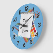 Aangepaste wandklok voor artsy Craft-accessoires (Hoek)