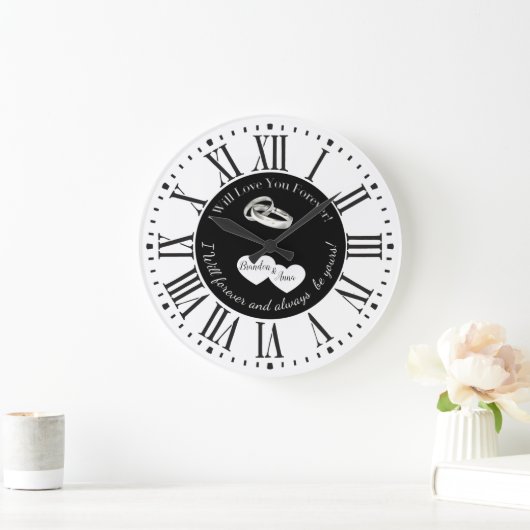 Aangepaste wandklok voor bruiloft (Huis)