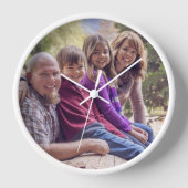 Aangepaste wandklok voor foto's (Voorkant)