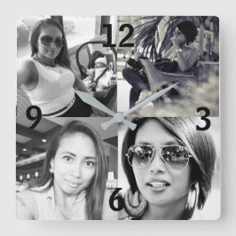 Aangepaste wandklok voor foto's