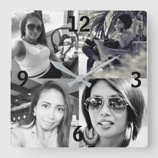 Aangepaste wandklok voor foto's