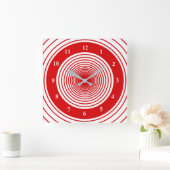 Aangepaste wandklok voor kleuren met cirkels - Roo (Huis)