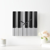 Aangepaste wandklok voor piano-toetsenbord (Huis)
