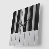 Aangepaste wandklok voor piano-toetsenbord (Hoek)