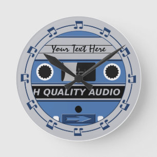 Aangepaste wandklok voor tapes