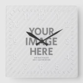 Aangepaste wandklokken Aangepaste grote vierkant f (Voorkant)