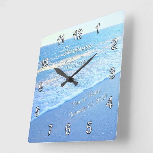 Aangepaste wandklokken voor bruiloft (Hoek)