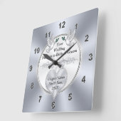Aangepaste wandklokken voor bruiloften, Tortelduif (Hoek)
