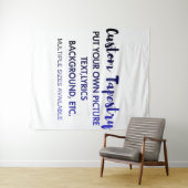 Aangepaste wandtapijt op maat wandkleed (In Situ (horizontaal))