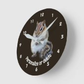 Aangepaste Wangzanger Mooie Dieren Ronde Klok (Hoek)