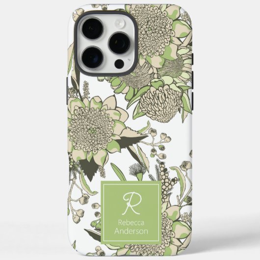 Aangepaste Waratah & Gumnut Eucalyptus Case-Mate iPhone Case (Achterkant)