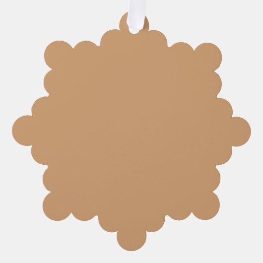 Aangepaste Warm Sand Ornament Kaart (Voorkant)