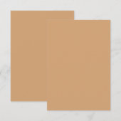 Aangepaste Warm Zand Bedankkaart – Minimalistisch (Voorkant / Achterkant)