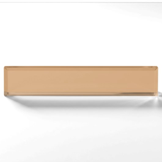 Aangepaste Warm Zand Bureau Naambord – Professione (Voorkant)