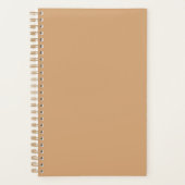 Aangepaste Warm Zand Weekly Planner (Voorkant)
