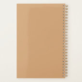Aangepaste Warm Zand Weekly Planner (Achterkant)