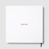 Aangepaste warme cacao en conversatie avond gastenboek (Achterkant)