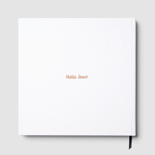 Aangepaste warme cacao en conversatie avond gastenboek (Achterkant)