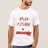 Aangepaste warme Kerstmis in ASL T-shirt (Voorkant)