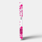 Aangepaste  warme roze en witte vocht Case-Mate iPhone case (Achterkant / Links)