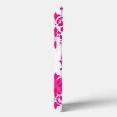 Aangepaste  warme roze en witte vocht Case-Mate iPhone case (Achterkant / Rechts)