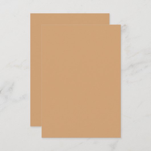 Aangepaste Warme Zand Bedankkaart – Minimalistisch (Voorkant / Achterkant)