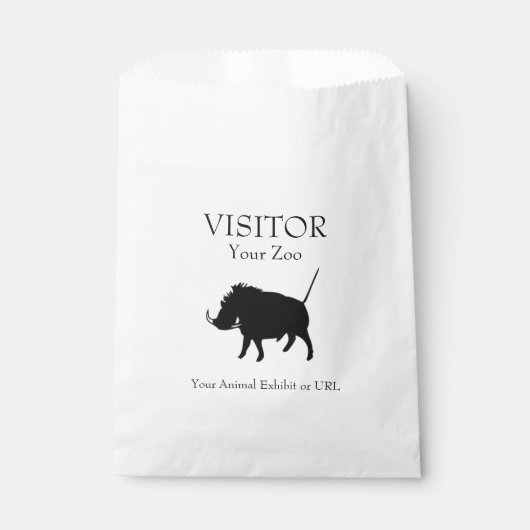 Aangepaste Warthog Bedankzakje (Voorkant)
