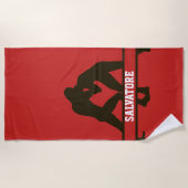 Aangepaste washanddoek strandlaken (Voorkant)