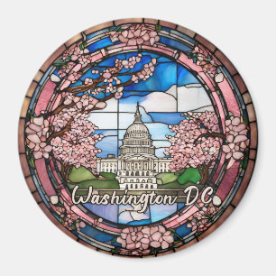 Aangepaste Washington DC Gedateerde Kersenbloesem Magneet