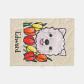 Aangepaste washond Baby Blanket Aangepaste naam de Fleece Deken (Voorkant (Horizontaal))