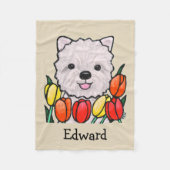 Aangepaste washond Baby Blanket Aangepaste naam de Fleece Deken (Voorkant)