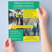 Aangepaste wasmachine flyer (Hand)