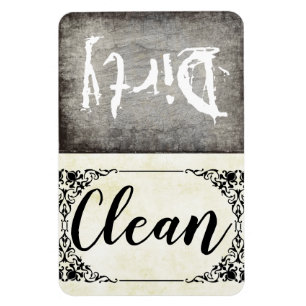 Aangepaste wasmachine met vuile, schone magneet