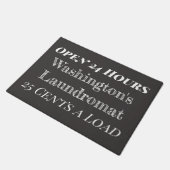 Aangepaste wasruimte Chalkboard Laundromat Rug Gif Deurmat (Schuin)