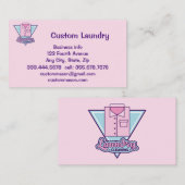 Aangepaste wasserette Wasserij stomerijen Visitekaartje (Voorkant / Achterkant)