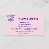 Aangepaste wasserette Wasserij stomerijen Visitekaartje (Voorkant)