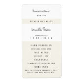 Aangepaste wassmeltlabels etiket (Voorkant)