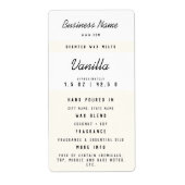 Aangepaste wassmeltlabels etiket (Voorkant)