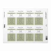 Aangepaste wassmeltlabels etiket (Full Sheet)