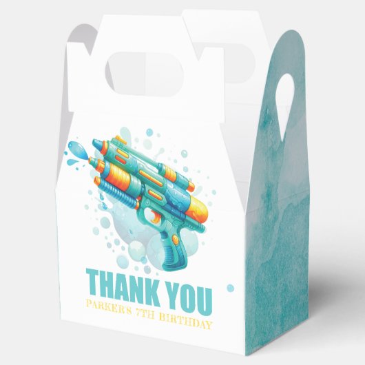 Aangepaste Water Pistool Zomerverjaardag Bedankdoosjes (Geopend)