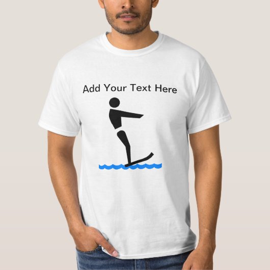 Aangepaste waterafvoer t-shirt (Voorkant)