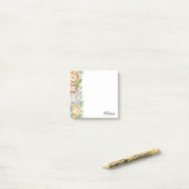 Aangepaste watercolor jungle dieren plakbriefjes post-it® notes (Op bureau)